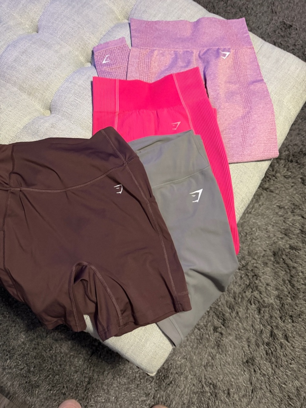 Gymshark Women’s High-Waist Seamless Shorts - Plum, Gray, Hot Pink, Lavender